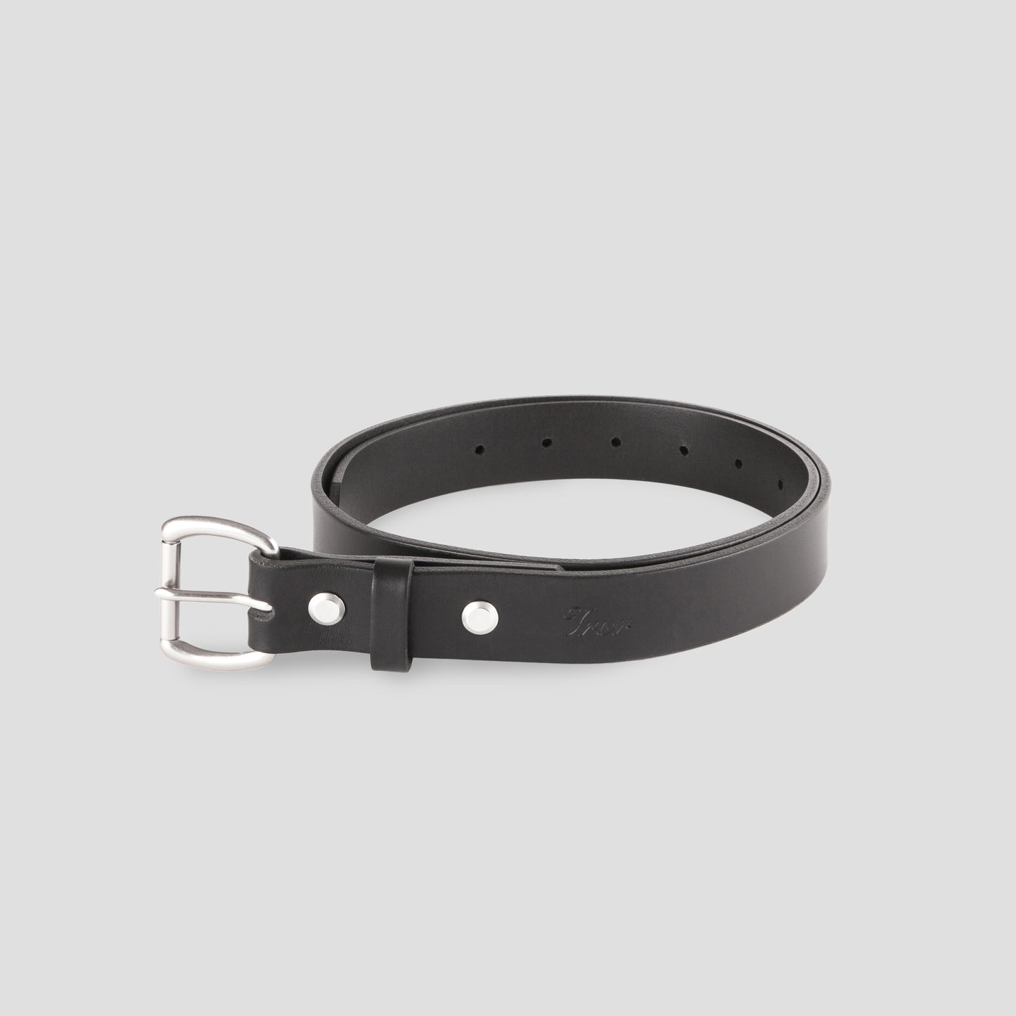 Leather Belt Black (Buckle 700)