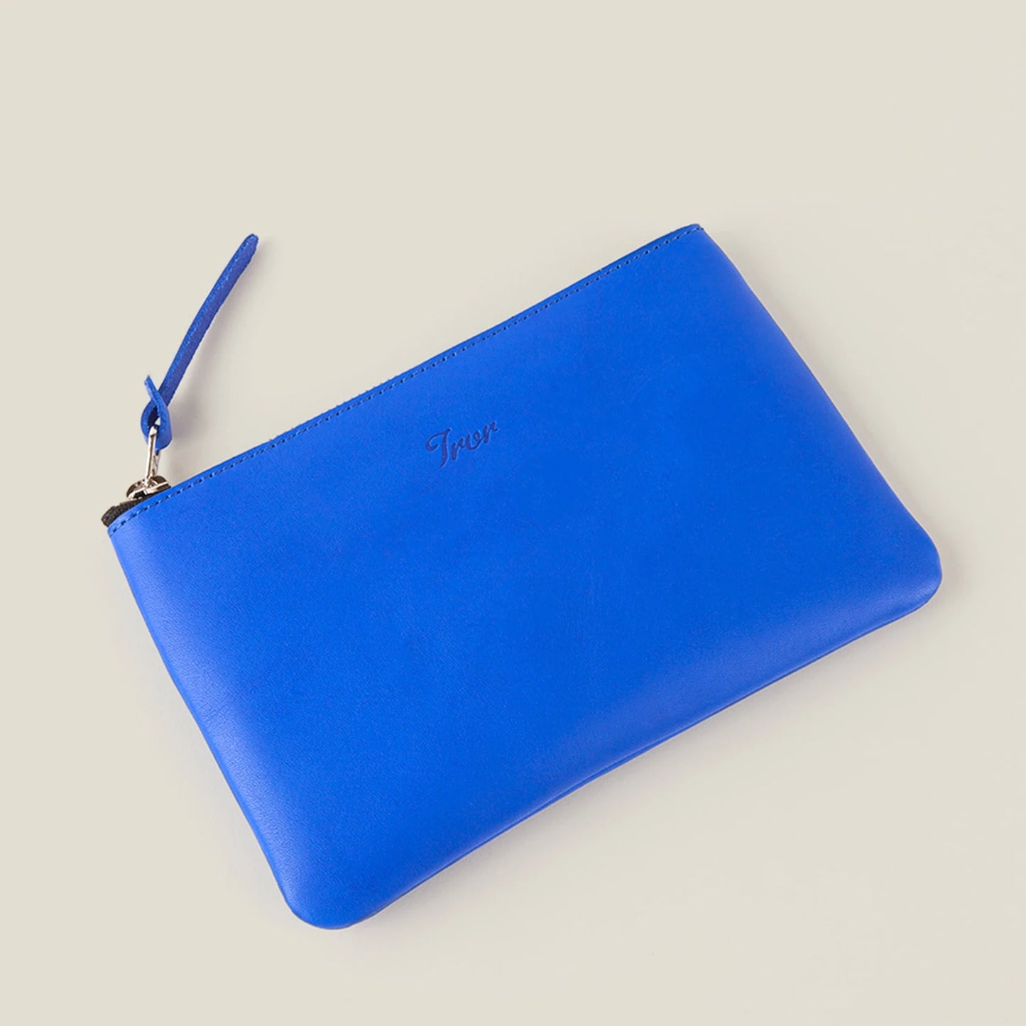 
                  
                    Leather Pouch M Blue
                  
                