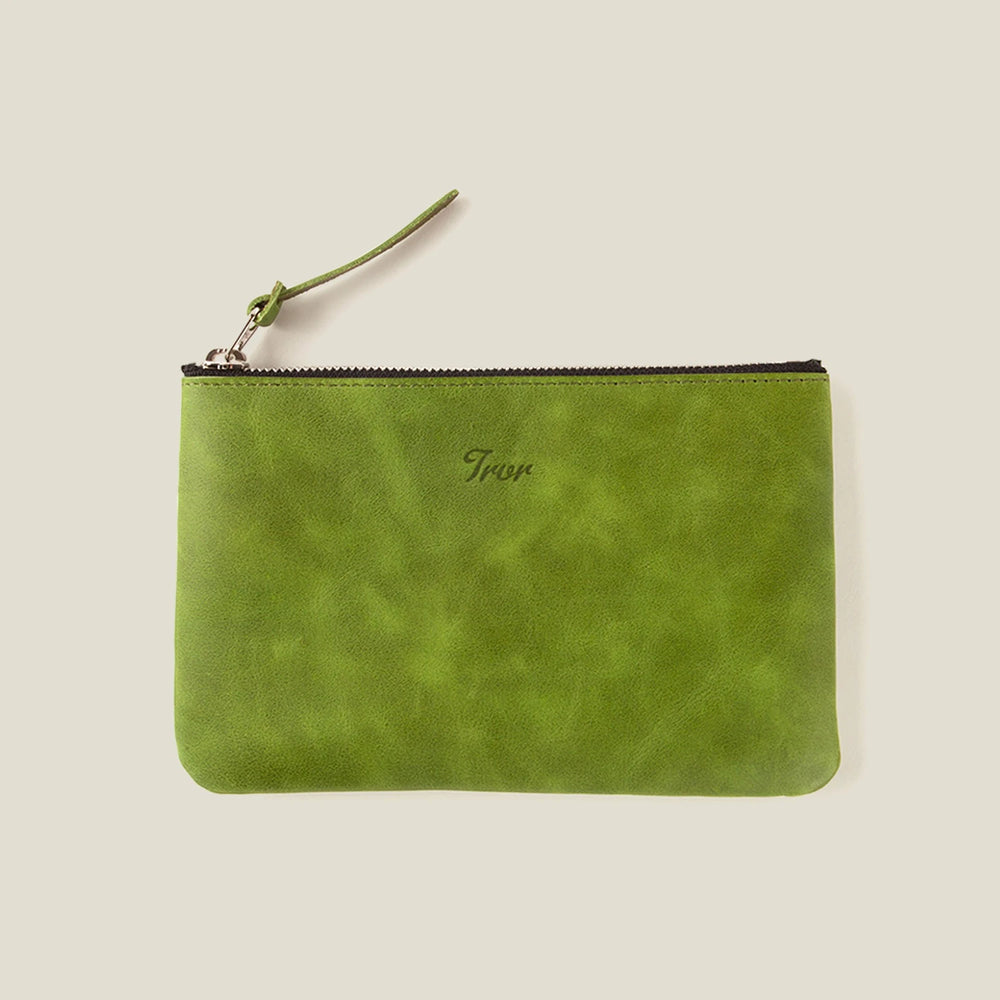 Leather Pouch M Green