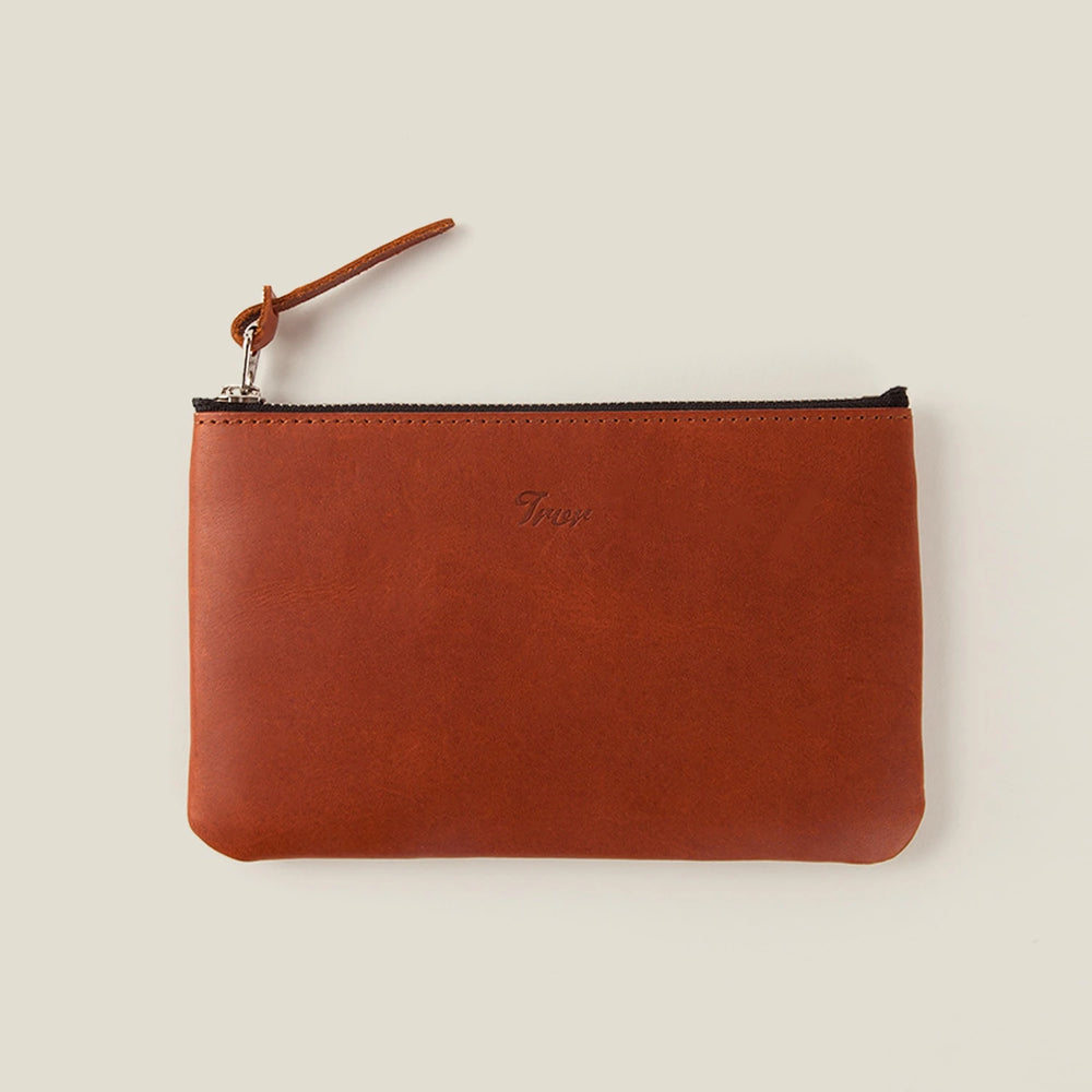 Leather Pouch M Tanned