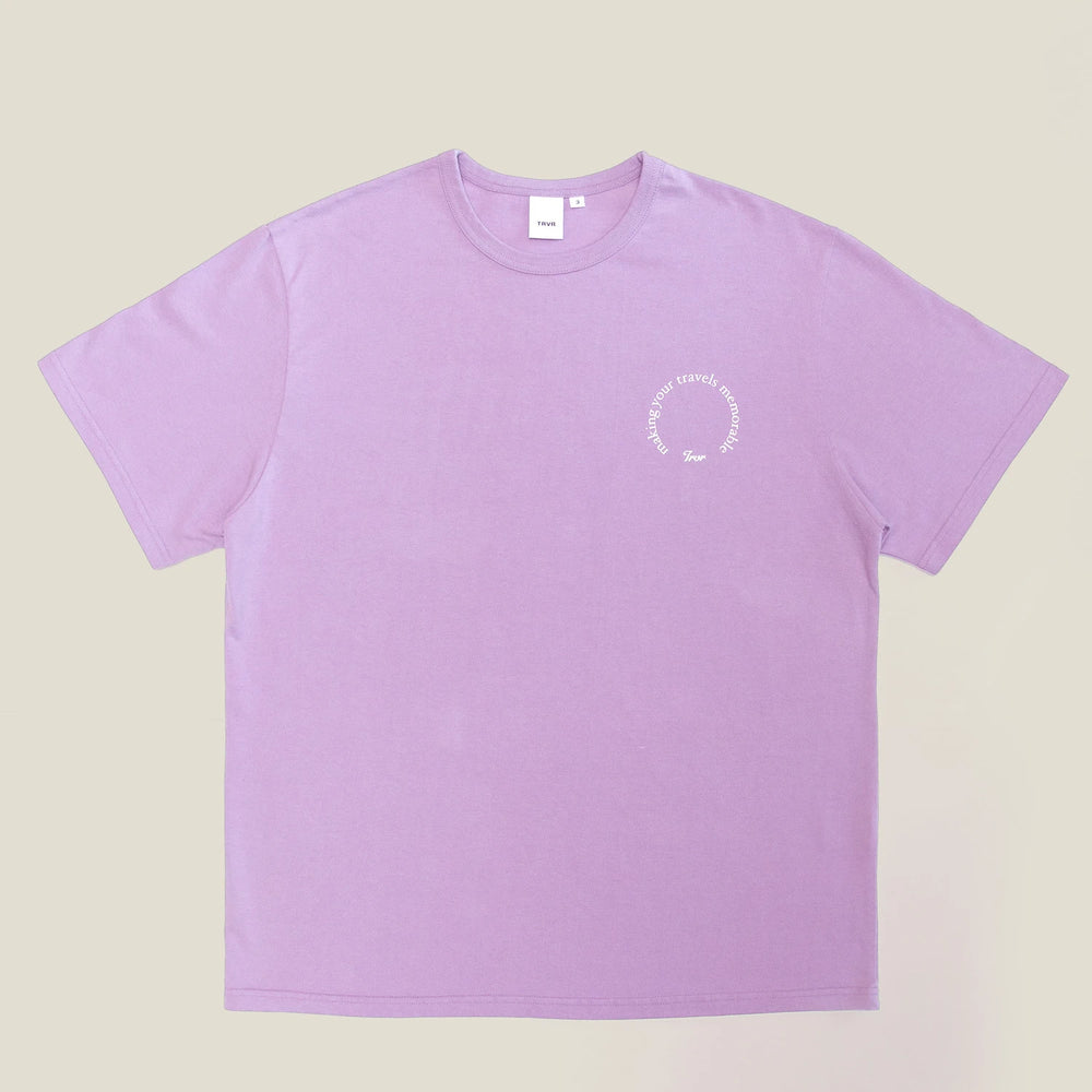 Short Sleeve F-Graphic Lavender