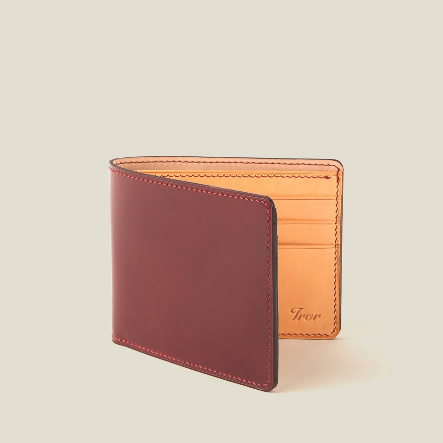 Cordovan Wallet Burgundy/Natural